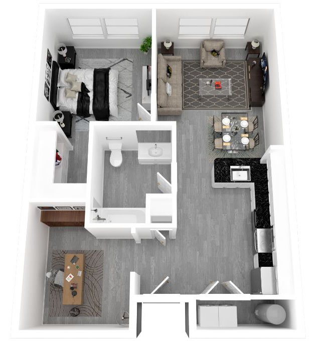floorplan image for Unit 518
