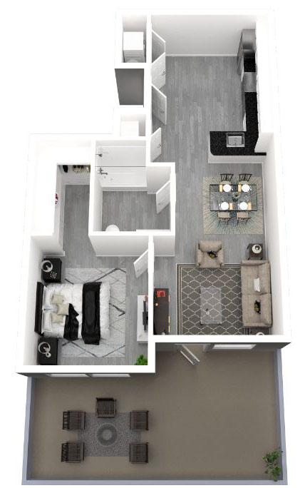 floorplan image for Unit 411