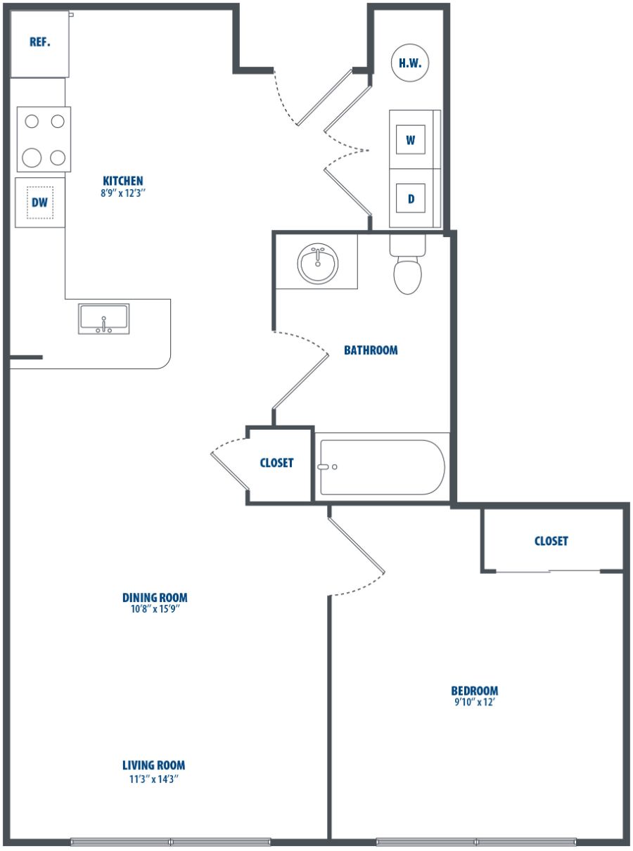 floorplan image for Unit 110